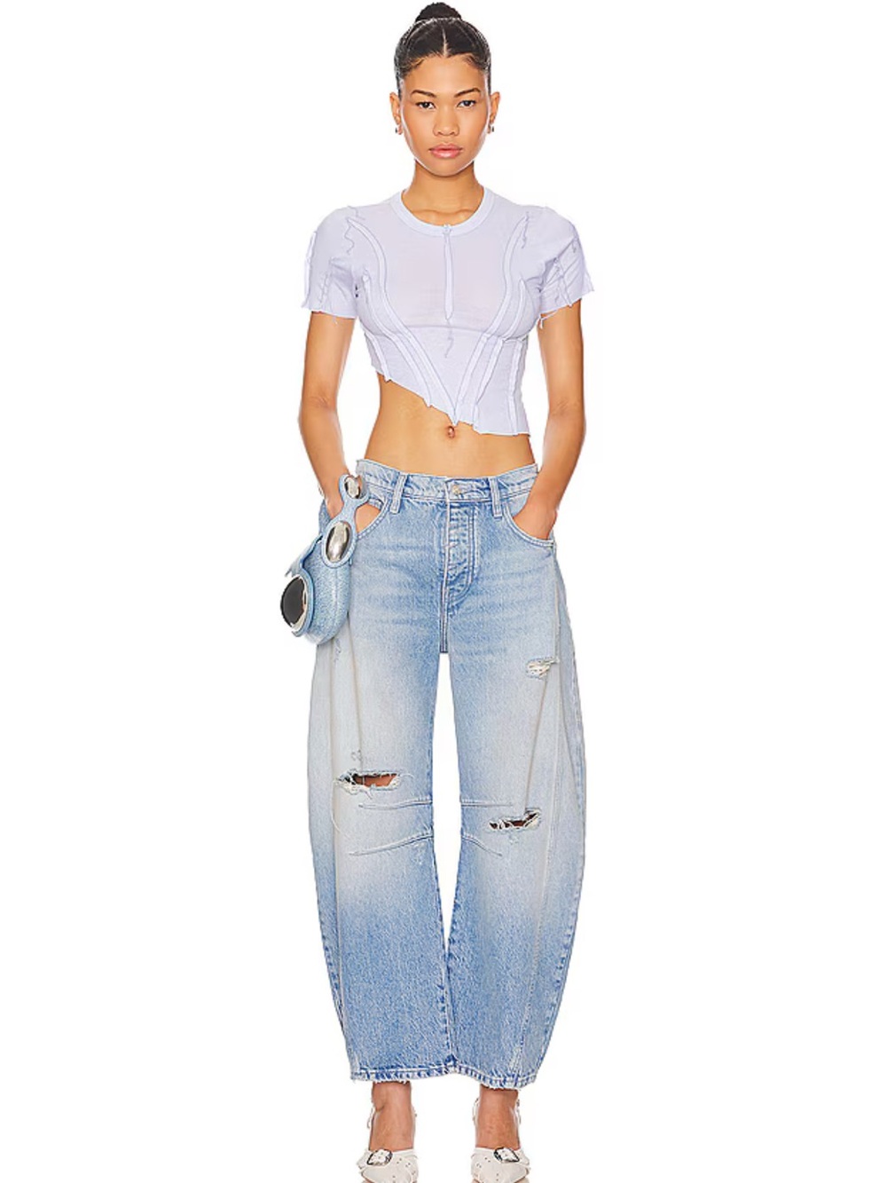 We The Free NWT Good Luck Mid Rise Barrel Jeans